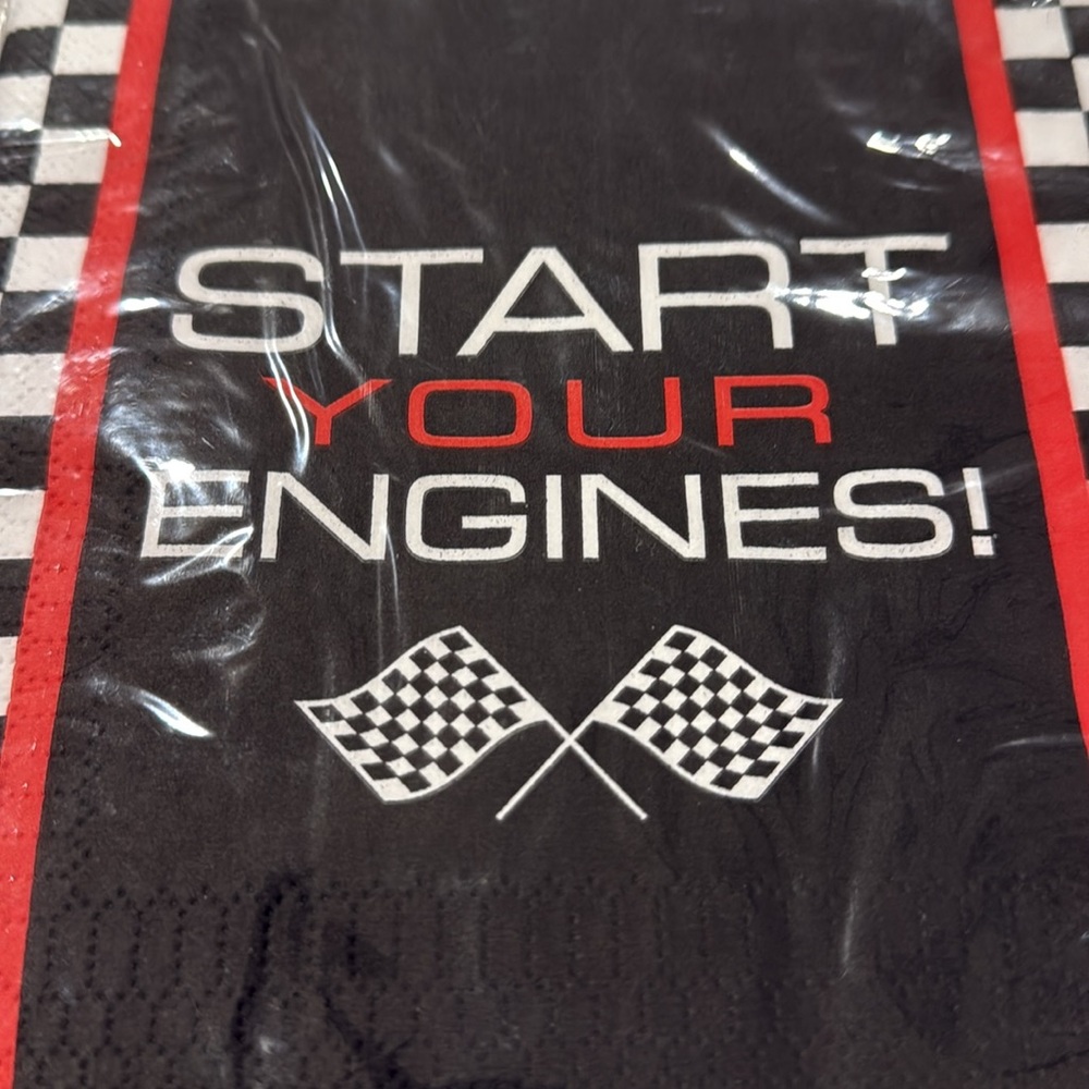 Start your engine napkin pack - Picture 4 of 4